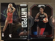 A’Ja wilson 2021 panini prizm get hyped/wide screen/ base