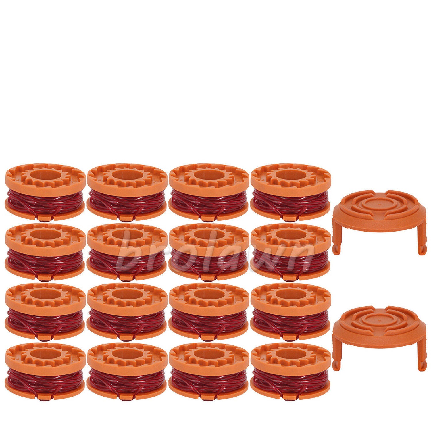 12/16Pack New WA0010 Grass Trimmer Spools Line+2 Caps For WORX Weed