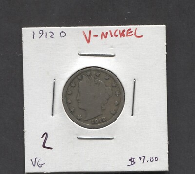 1912(D)- V- Nickel- VG