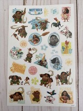 Moana Stickers One Sheet Oceania Disney Maui School Decorate Kids