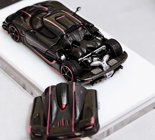 TPC 1:64 Full Carbon Pink One 1 Super Racing Sport Model Diecast Metal Car - Picture 5 of 9