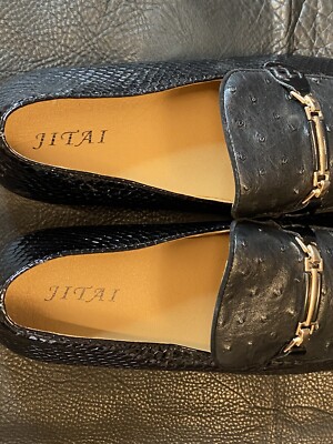 JITAI Mens Lindford Moc Toe Bit Slip-on Penny Loafer Sz 12  display picture 3