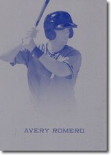 AVERY ROMERO 2012 Rize Rookie Printing Press Plate RC 1/1