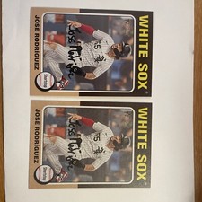 2024 Topps Heritage Base & Flip Stock SP Jose Rodríguez #254 White Sox Rookie