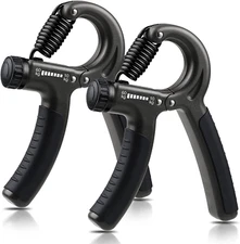 2 Pack Grip Strength Trainer, Hand Grip Strengthener, Adjustable Resistance 22-1