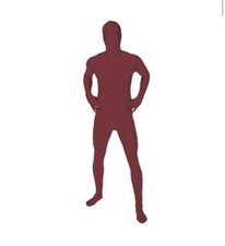 Morphsuits Mens Adult XXL All In One Fancy Dress Costume Stag Do Maroon Hallowee