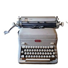 Royal FPE Manual Typewriter Magic Margin Vintage 1960's MCM Working 60s Gray thumbnail