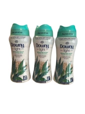 (3) Downy Light Woodland Rain In Wash Scent Booster Beads 13.4oz Freshness NEW