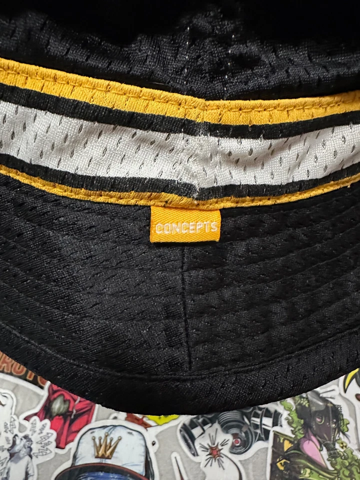 SOMBRERO CUBO MITCHELL & AND NESS X CONCEPT Boston Bruins Negro y Amarillo Foto 3 de 4