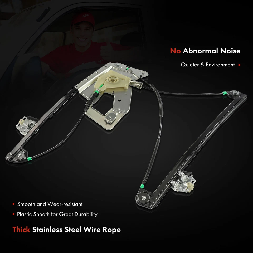 Regulador de ventana eléctrica para BMW E39 525i 528i 530i 540i M5 lado del conductor delantero izquierdo Foto 4 de 4