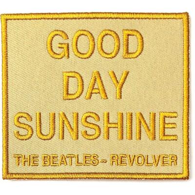 OFFICIAL LICENSED - THE BEATLES - GOOD DAY SUNSHINE SEW ON PATCH LENNON