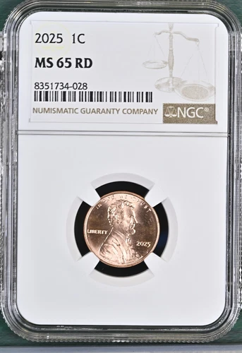2025 LINCOLN UNION SHIELD CENT PENNY NGC MS65RD BU UNC DETAILED COIN #Z