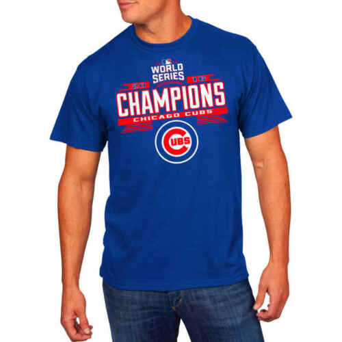 Chicago Cubs Men's 2016 World Series Champions Short Sleeve Shirt 