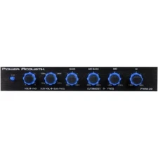 Power Acoustik 4-Band Parametric Equalizer with Subwoofer Electronic Crossover