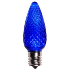 25 BLUE C9 LED Faceted Christmas Light Bulbs LED Bulb Dimmable