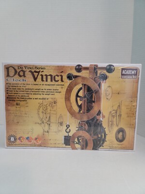 New Leonardo da Vinci Machines Series Clock #18150 ACADEMY HOBBY MODEL KITS