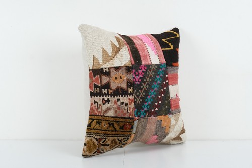 Hand Embroidery Cushion Cover, Kurdish rug Pillow Case - Picture 2 of 4