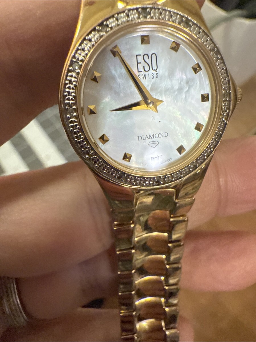 ESQ diamonds Swiss watch and Mother of pearl face ESQ diamonds Swiss watch and Mother of pearl face main image 4
