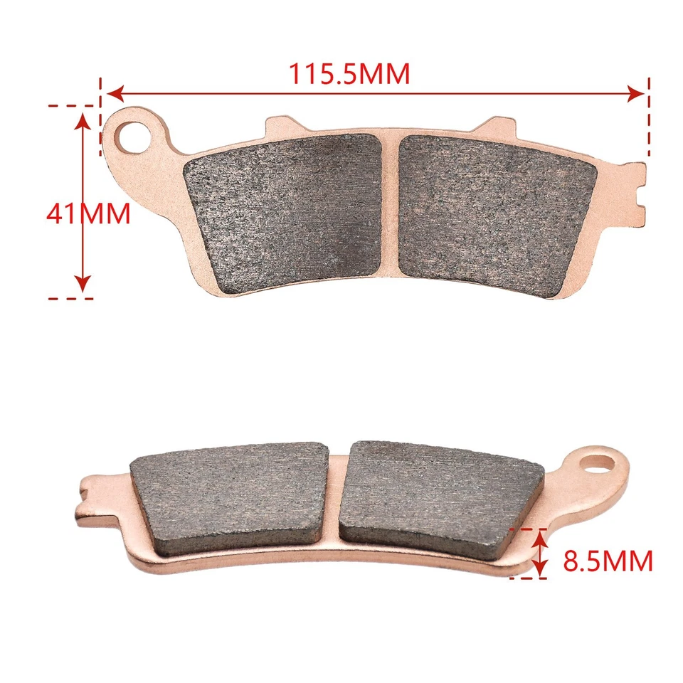 Pastilhas de freio dianteiras LT e RT para Honda VTX1800S VTX1800T1/T2/VTX 1800 F1/F1/F3 - Imagem 2 de 3