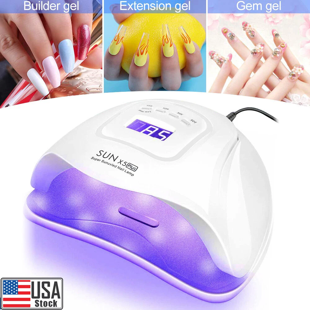 120W Nail Dryer LED Lamp UV Light Polish Gel Curing Machine Electric  Manicure US