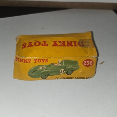 VINTAGE DINKY TOYS 236 CONNAUGHT RACING CAR IN ORIGINAL BOX 1956