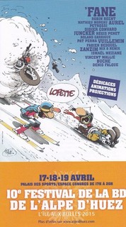 Programme FANE festival BD L'Alpe d'Huez 2015 'Joe Bar Team)
