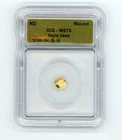 1/500 oz. Gold Eagle Head ICG MS70 .999 Fine