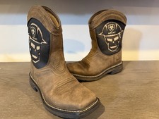 Ariat Workhog Venttek Skull Western Boots Boys Youth Size 2