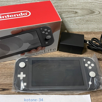 Nintendo Switch Lite Gray Console Near mint from Japan W/ BOX
