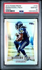2012 Panini Prizm Marshawn Lynch Silver Prizm #172 PSA 10 Seahawks