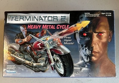 Kenner T2 Terminator 2 Heavy Metal Cycle, Fires Hyper Missle NIB