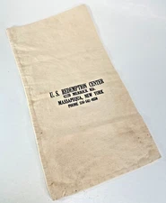VINTAGE US Redemption Center Canvas Coin Bag, Bank Bag, Massapequa, NY