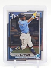 JUNIOR CAMINERO 2024 BOWMAN CHROME ROOKIE RC #56 TAMPA BAY RAYS Q0107
