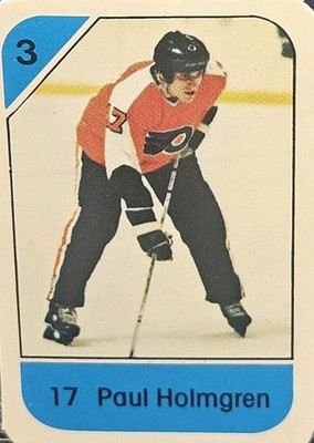 82-83 Post Mini Hockey Paul Holmgren     Philadelphia Flyers 