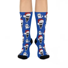Anime socks, gojo cat pattern socks, demon socks, jjk cosplay , christmas gift