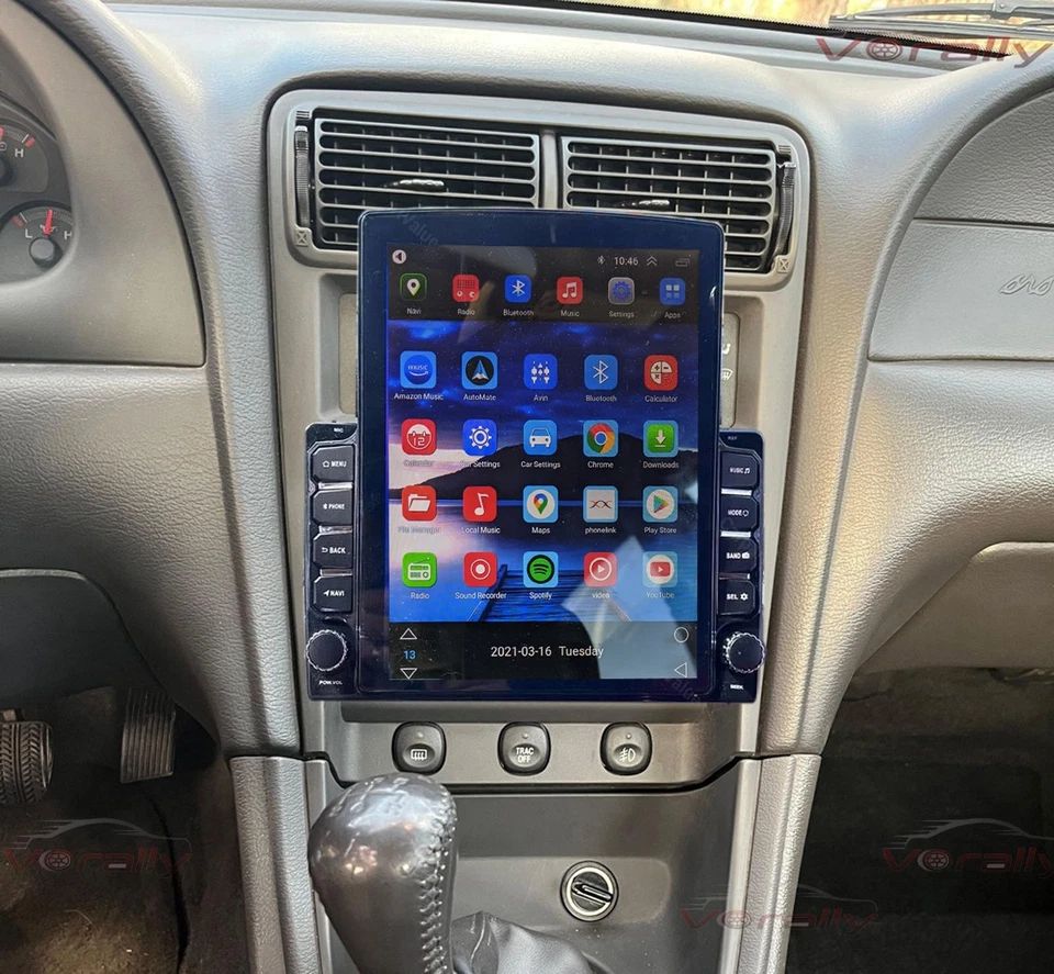 Radio Carplay Android13 reproductor GPS Android13 para Ford Mustang 2001-2004 actualización 9,7" Foto 2 de 4