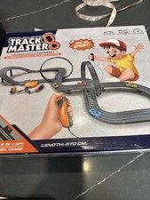 2 X Track Master 1:64 Scale Slot Car Racing Set Complete w 8 Cars