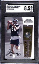 Plaxico Burress 2000 Playoff Contenders RC On Card Auto Autograph SGC 8.5