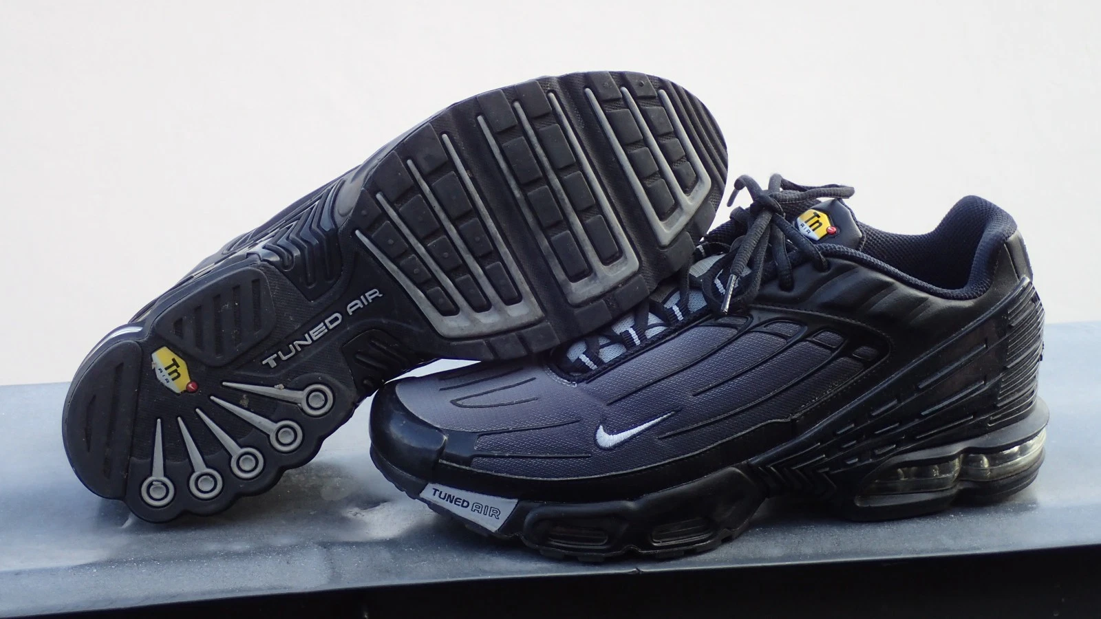 NIKE AIR MAX PLUS III, "Black/Wolf Grey" , US 13 / EUR 47,5, getragen