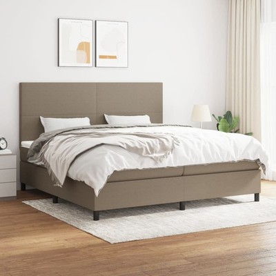 Boxspringbett mit Matratze Bettgestell Polsterbett Lattenrost Bett Stoff vidaXL