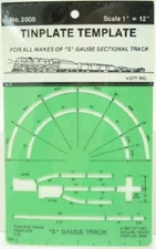 CTT 2000 S Gauge Track Tinplate Template
