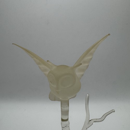 Estatuilla de búho de vidrio soplado a mano de colección adorno escultura artística coleccionable. - Imagen 2 de 7