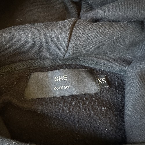 Darc Sport SHE Cropped Top Hoodie Size XS Black - Picture 4 of 7