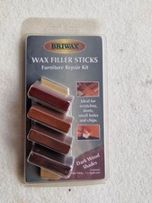 Briwax Dark Wood Shade Wax Filler Sticks Pack of 4