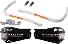 Tusk D-Flex Handguards Black MX Shields | Aluminum Wrap | Fits 7/8" Bars