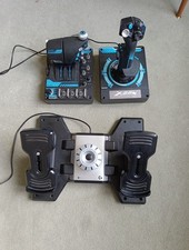 Logitech X56 Hotas And Logitech Flight Rudder Pedals