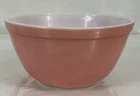 Vintage PYREX - 1 1/2 QT. - #402 Primary Pink Mixing Bowl S2