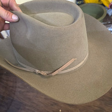 Tan Felt Western Cowboy Hat - Beaver Felt Style Western Hat