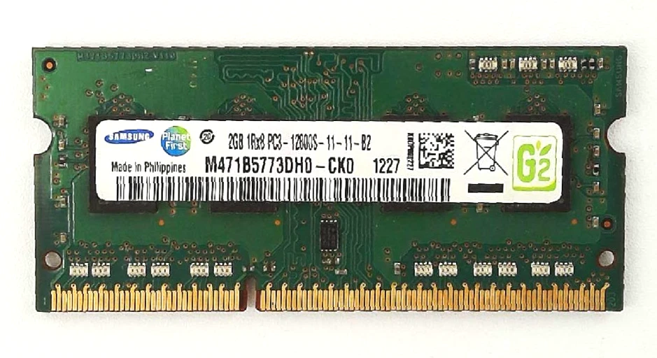 Samsung 🔧 2x 2GB DDR3-1600 PC3-12800S SO-DIMM Laptop RAM 🟥 ☆ - Image 2 of 3