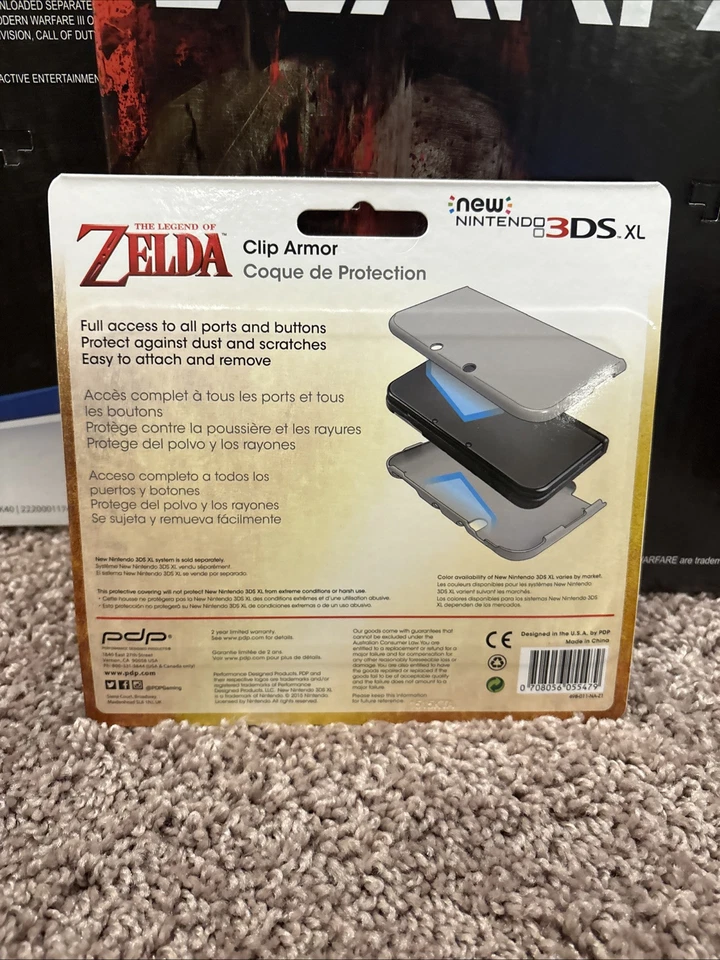 New Nintendo 3DS XL Legend Of Zelda Clip Armor Green PDP  SEALED - Image 3 of 4